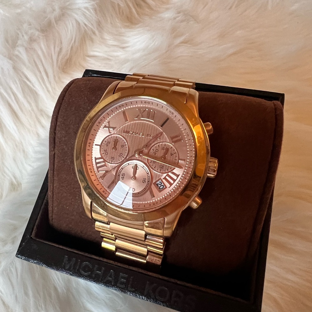 Michael Kors Rose Gold Roman Numeral Watch